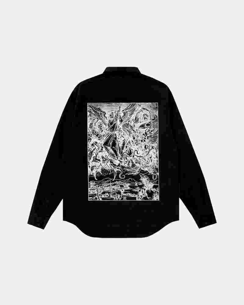 Рубашка ISSAYA Сeremonial Engraving Black