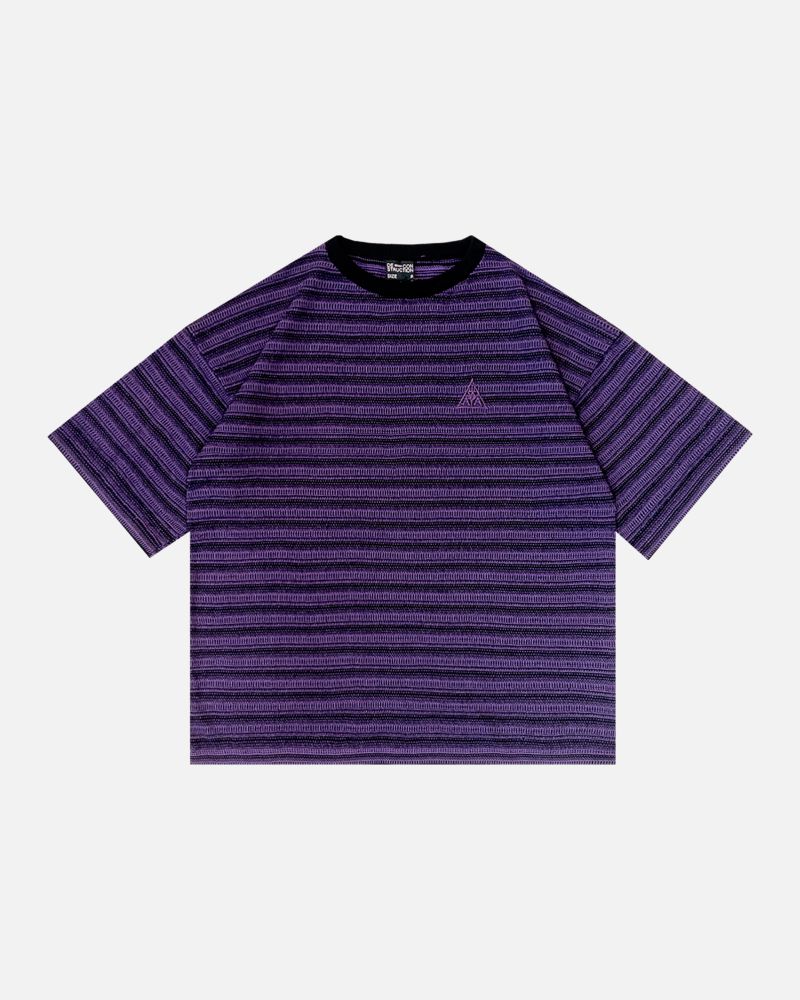 Вязаная футболка ISSAYA Rhythm Violet/Black