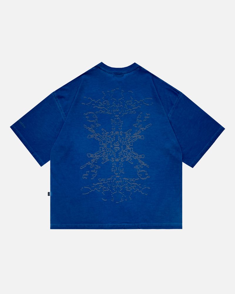 Футболка ISSAYA Fractal Blue Garment Dyed