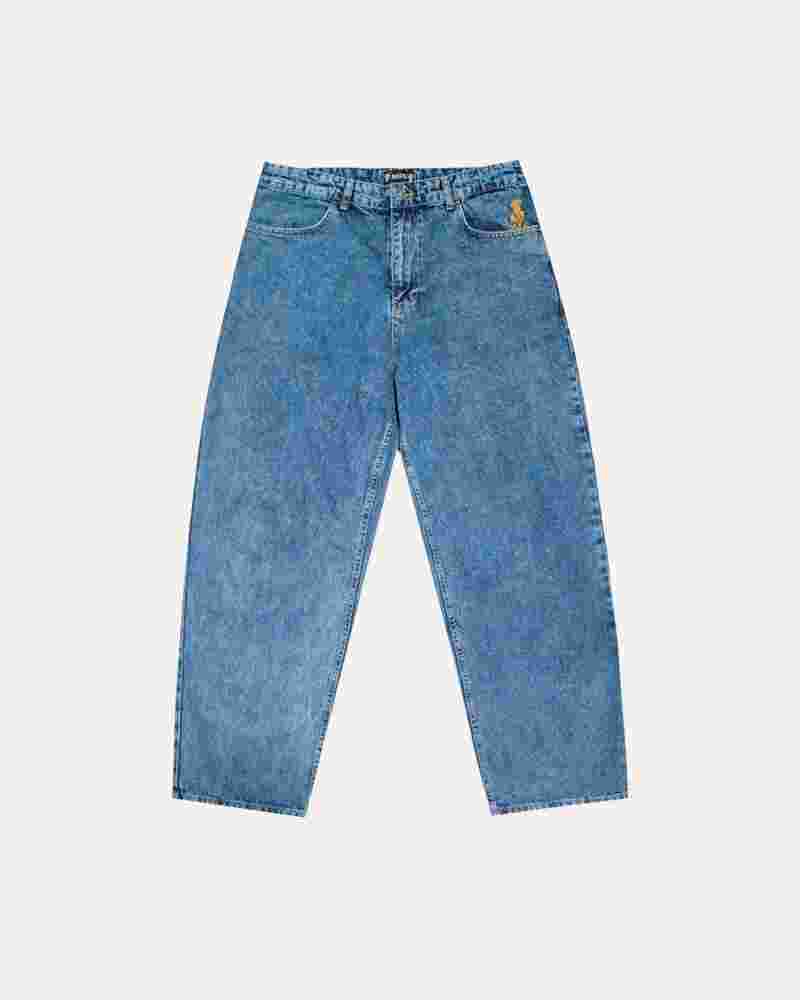 Джинсы ISSAYA Loose Fit Heavyweight Blue Ice Wash SS23