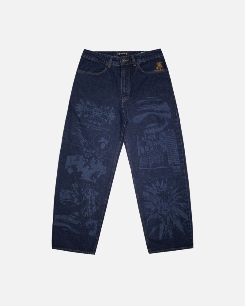 Джинсы ISSAYA Loose Fit Deconstruction Blue