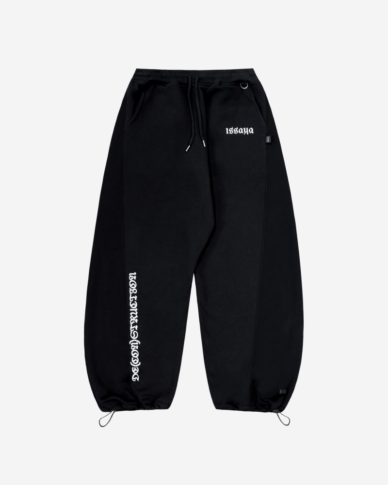 Штаны ISSAYA Deconstruction Baggy Black Pants