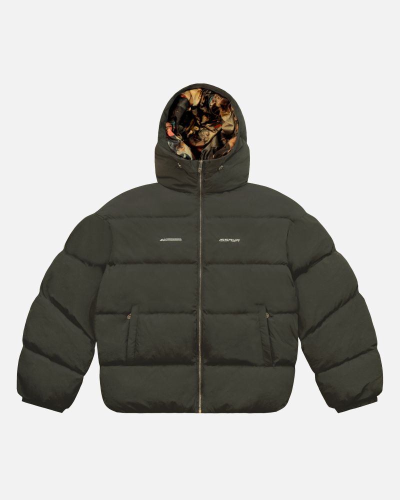Пуховик ISSAYA Unity Puffer 2.0 Crumpled Dark Khaki Grey